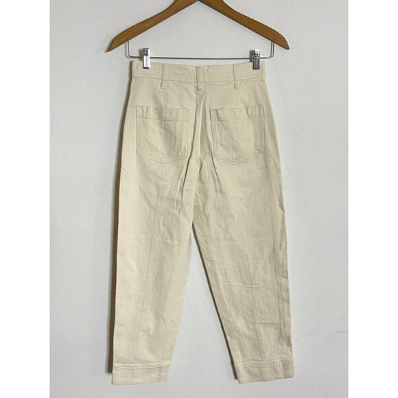 Madewell 25 Jeans High Waist Tapered Stone Beige Stretch Denim K9990 - Picture 7 of 7